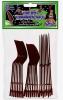Black Penis Partyware - Bachelorette Party Pecker Spoons, Forks & Knives